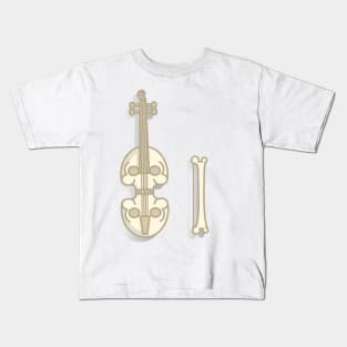 Skull violin Kids T-Shirt